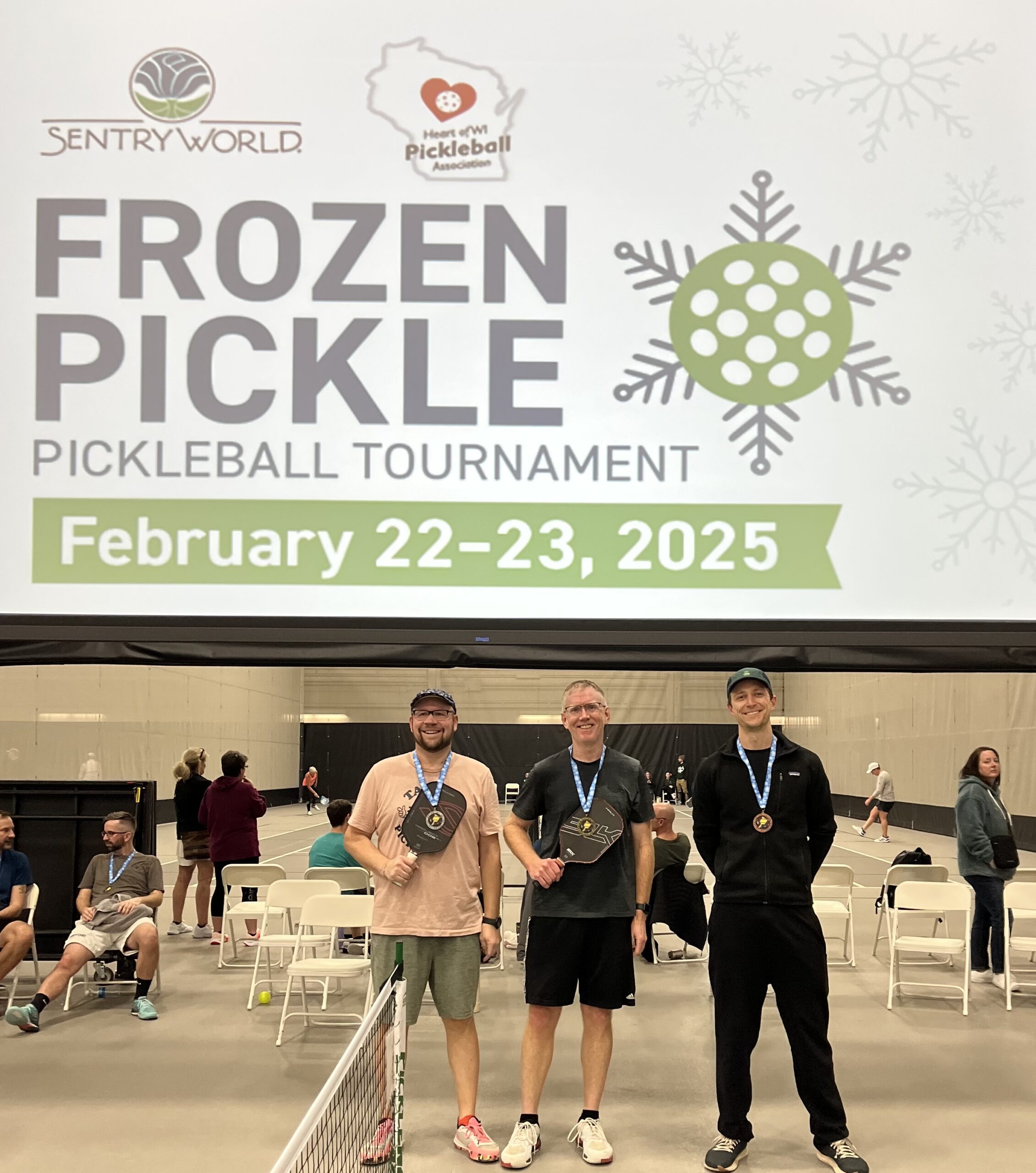 Players at Frozen Pickle pickleball tournament February 2025